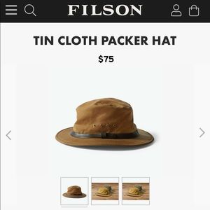 Filson Tin Cloth Packer Hat